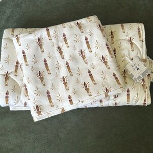 KQ Candle circle quilt and double layer swaddle blanket